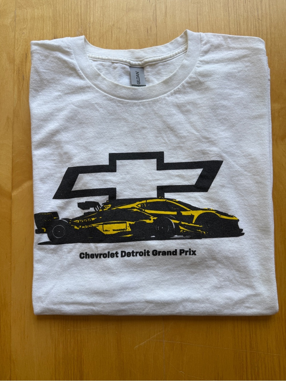Chevrolet Detroit Grand Prix IndyCar Graphic T-Shirt White Gildan XL